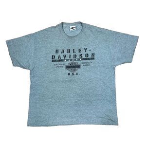 Vtg Y2K Harley Davidson Short Sleeve T-Shirt Eagle U.A.E Dubai Mens Sz XL